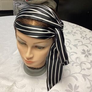 Black and white striped scarf oh so cute perfect for summer